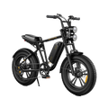 Schwarz-ENGWE M20 E-Bike im Motorrad-Stil